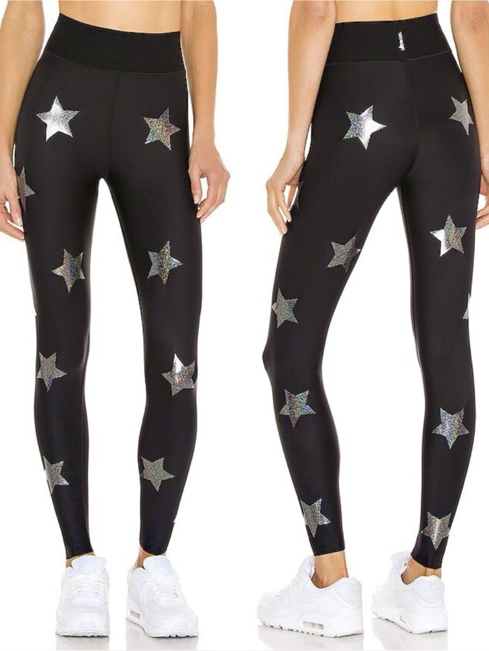 $196 Ultracor High Waist Knockout Stars Leggings Sz Small Nero Starlight Glitter